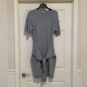 Vince Soft Gray Sweater Dress